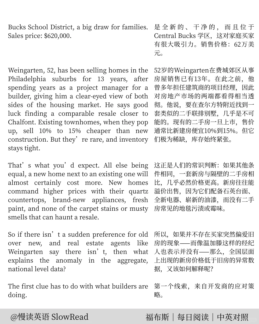 福布斯｜新房价格低于二手房，美国楼市现象