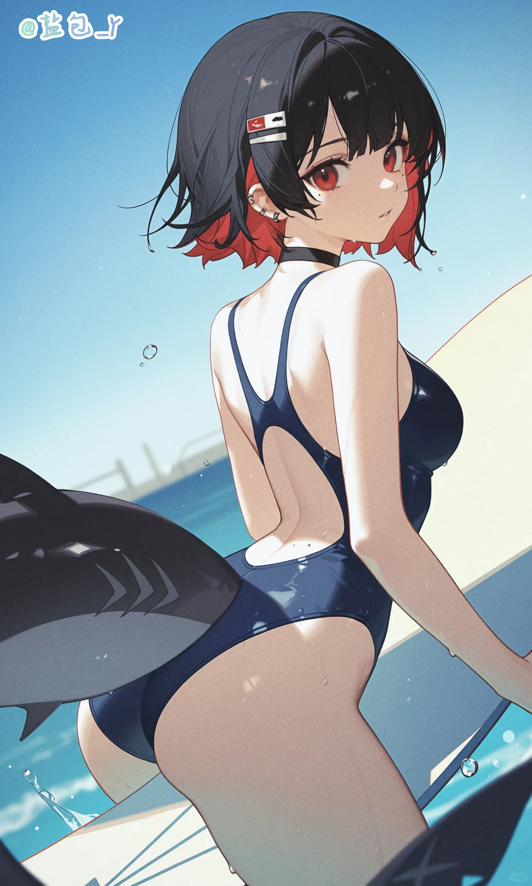 圆鲨鲨的冲浪时光！！