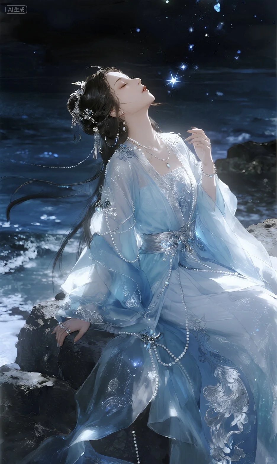 古风｜美人如画，花为媒，蝶为伴