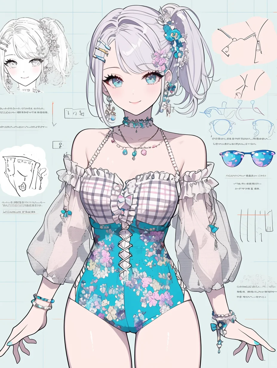 AI 服设| Swimming Suit 珊瑚假日