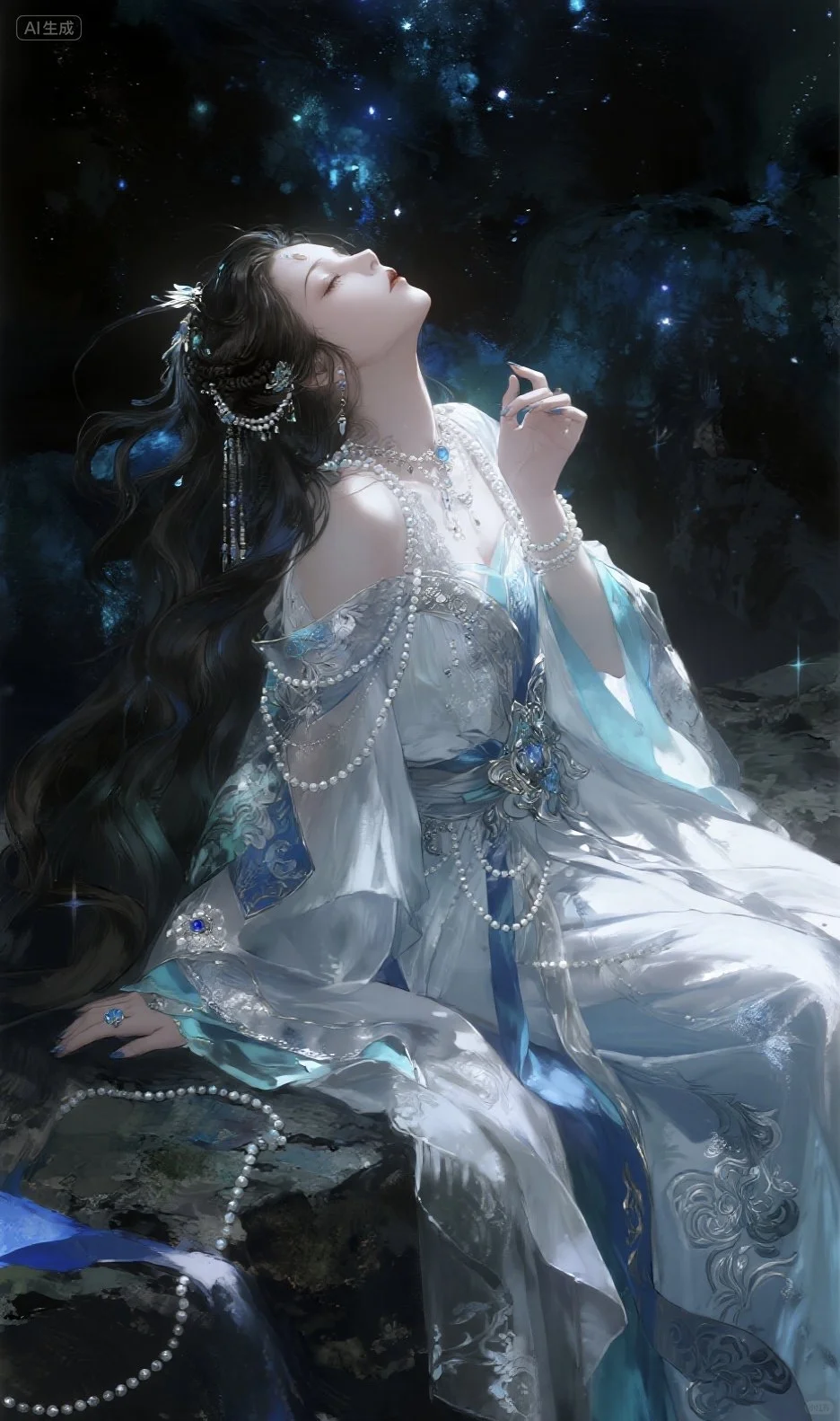 古风｜美人如画，花为媒，蝶为伴
