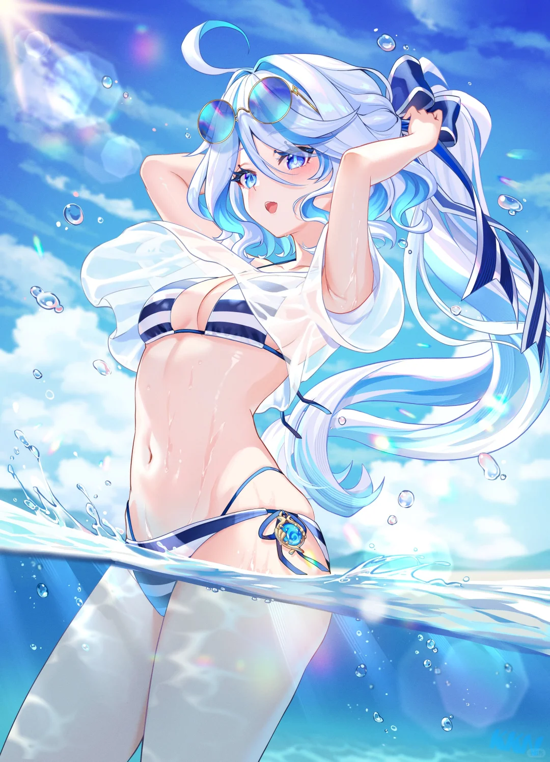 二次元壁纸｜原神 芙宁娜 芙芙 美少女泳装
