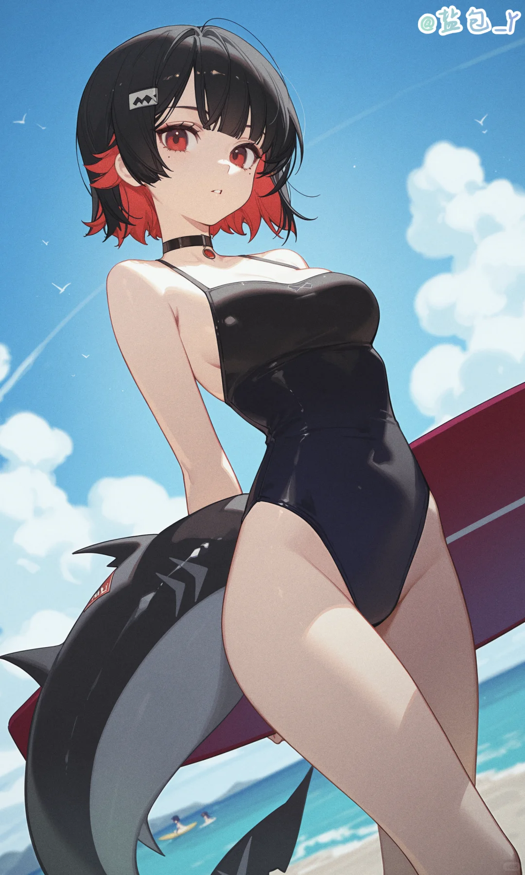 圆鲨鲨的冲浪时光！！