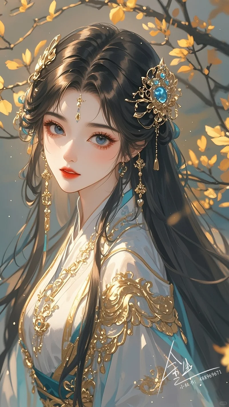 秋水为神玉为骨，蓝金绘华裳🎐