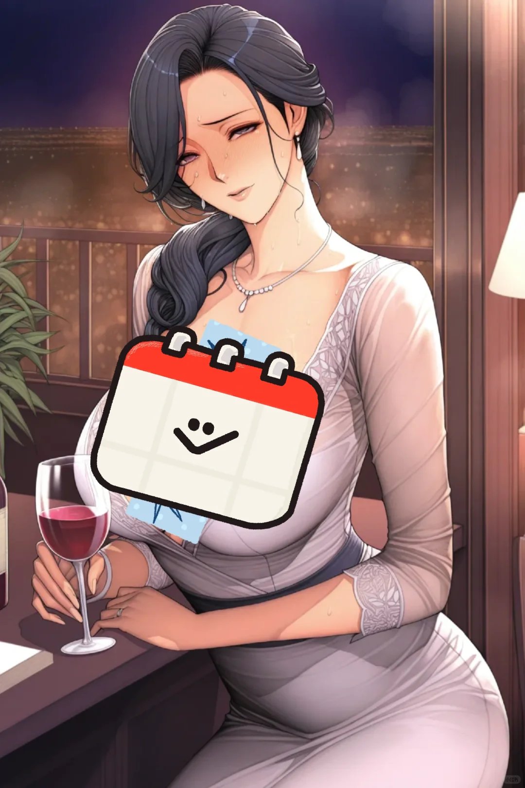 美少女和酒，是绝配！🍷