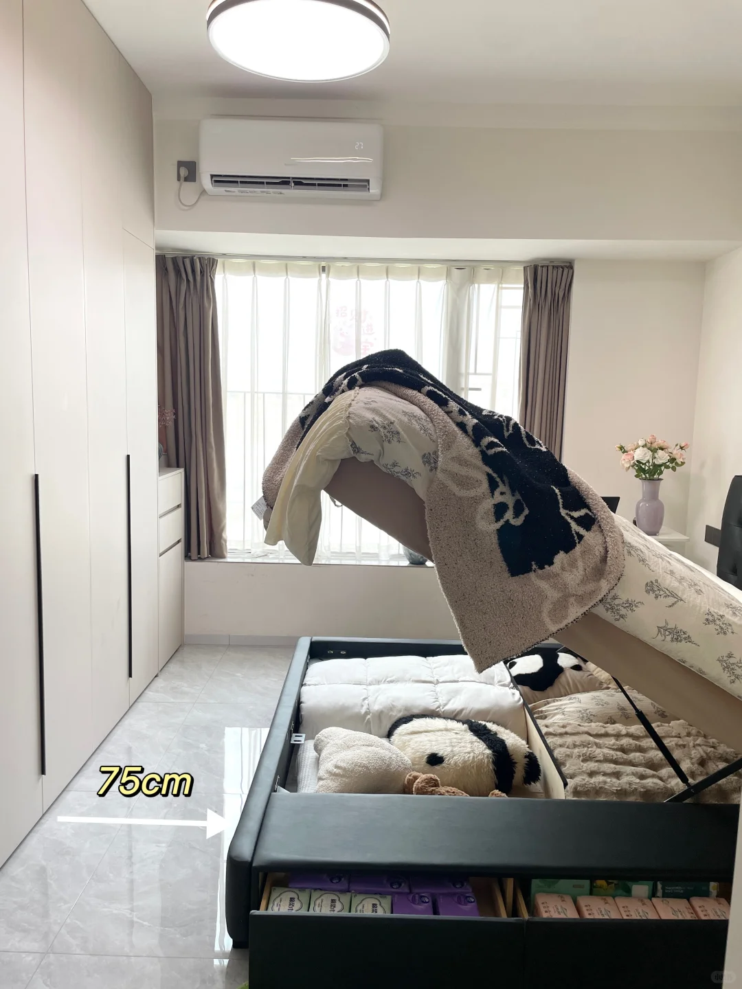 幸亏没听老公的，小户型搭配储物床绝了
