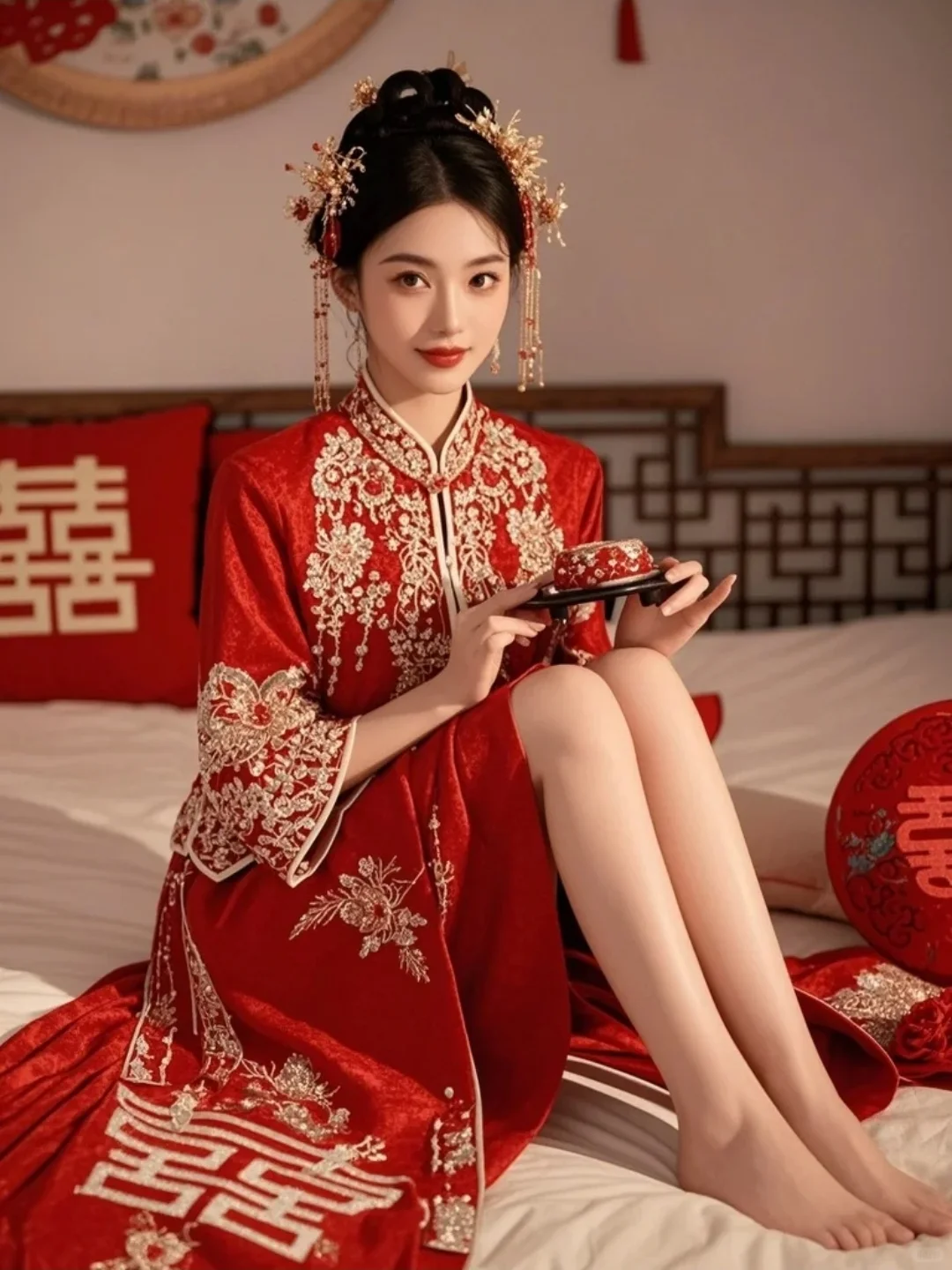 超美超显贵的新中式新娘嫁衣🔥