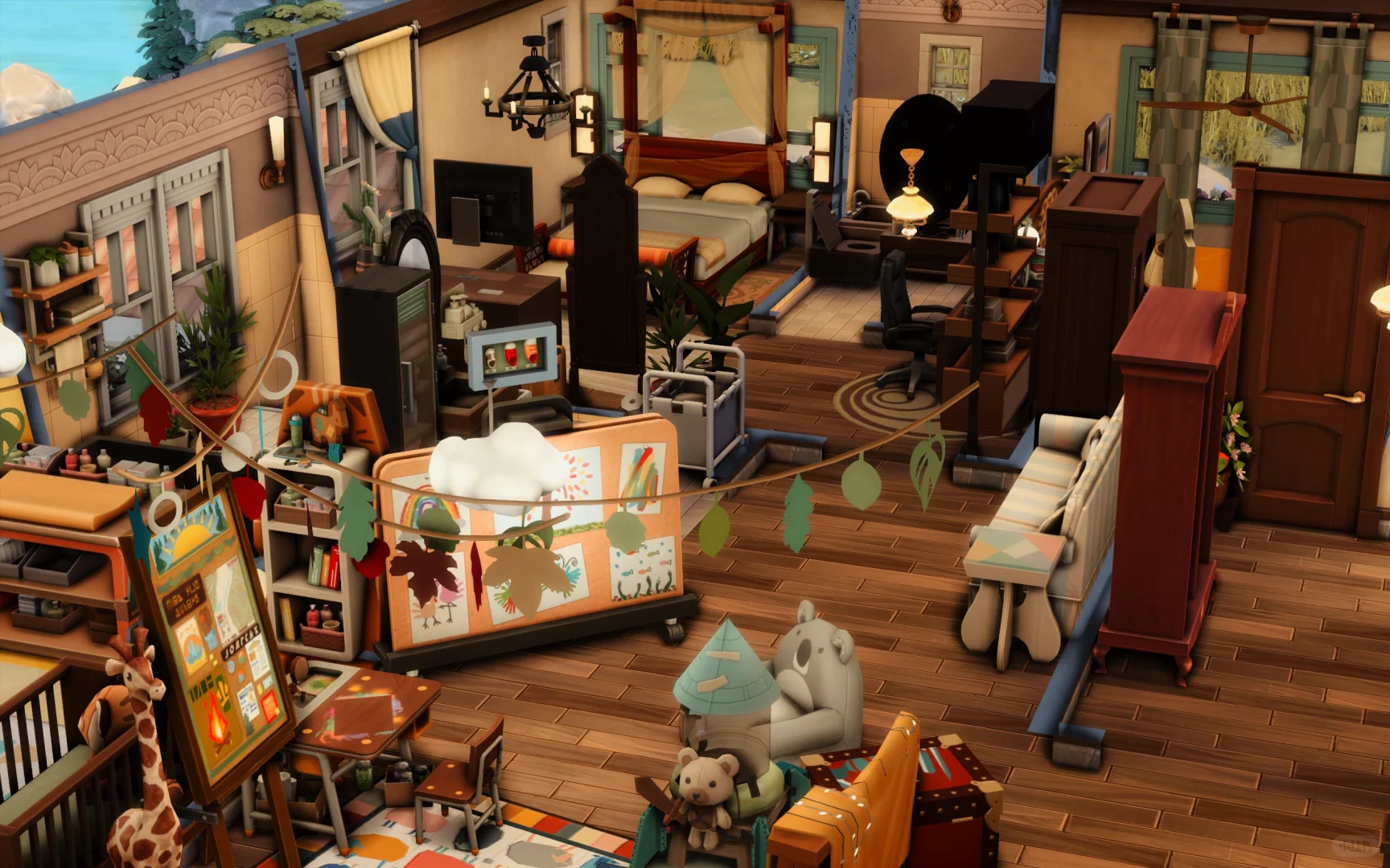 Sims4-Nocc房屋分享 海景家庭住宅 模拟人生