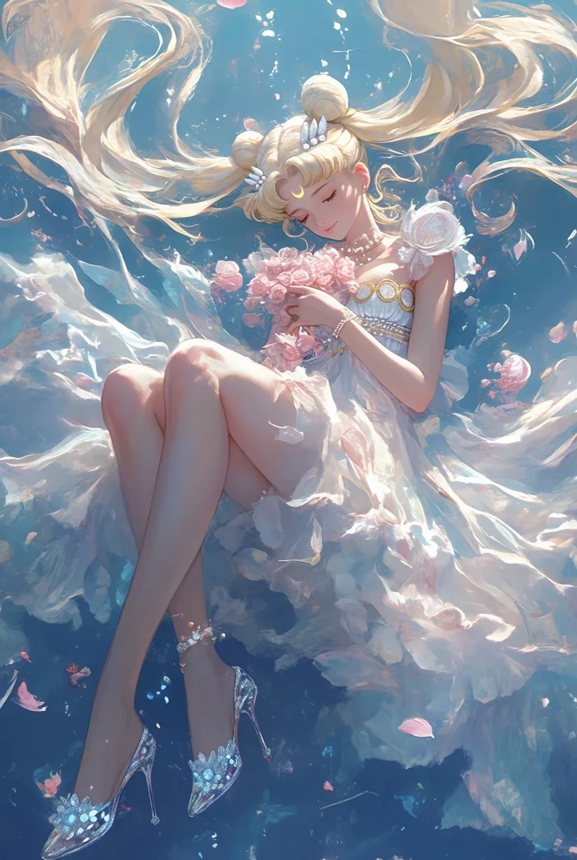美少女战士水冰月海蓝色系壁纸