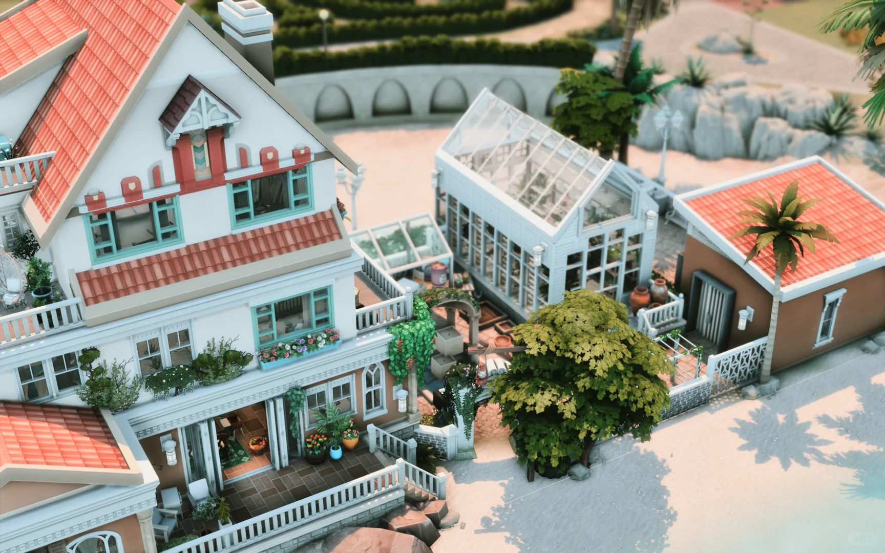 Sims4-Nocc房屋分享 海景家庭住宅 模拟人生