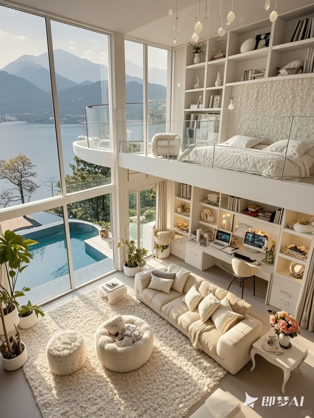 落地窗湖景别墅，公主的家，你想住进哪一个？