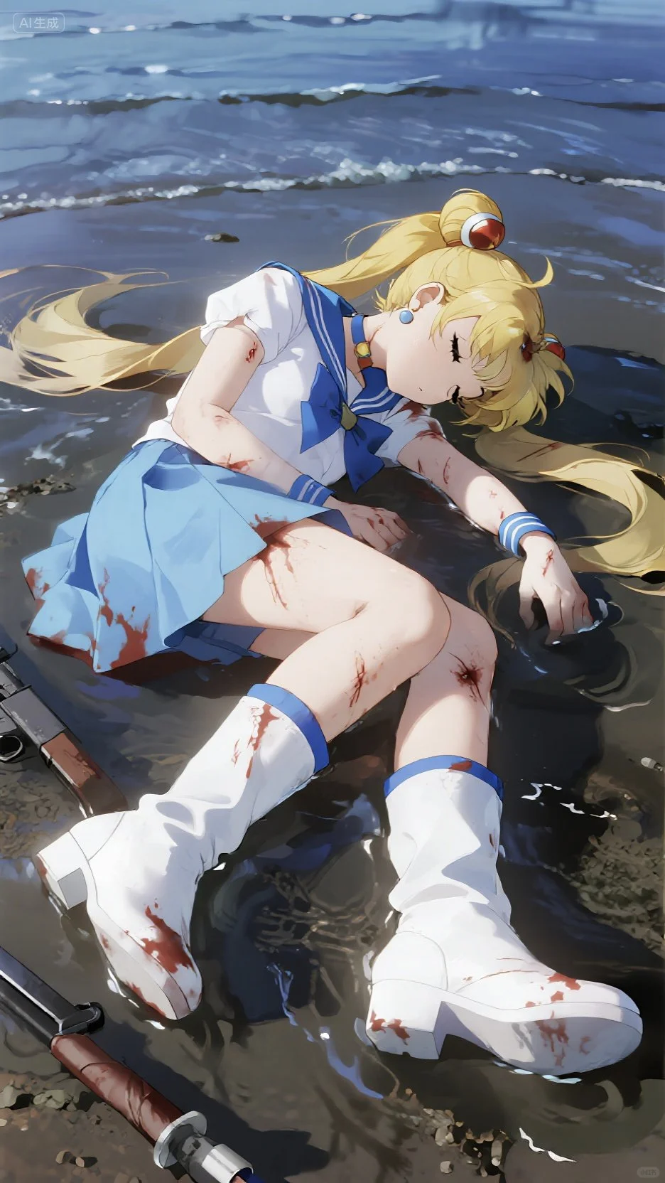 月野兔战败