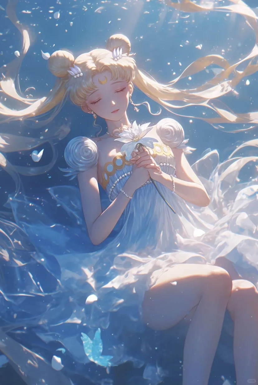 美少女战士水冰月海蓝色系壁纸
