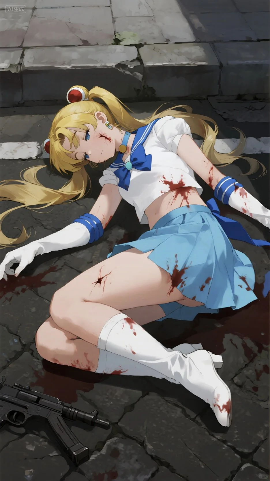 月野兔战败