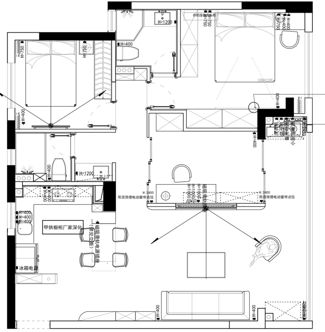 82m² 三房| 小户型就这样装真的巨显大！