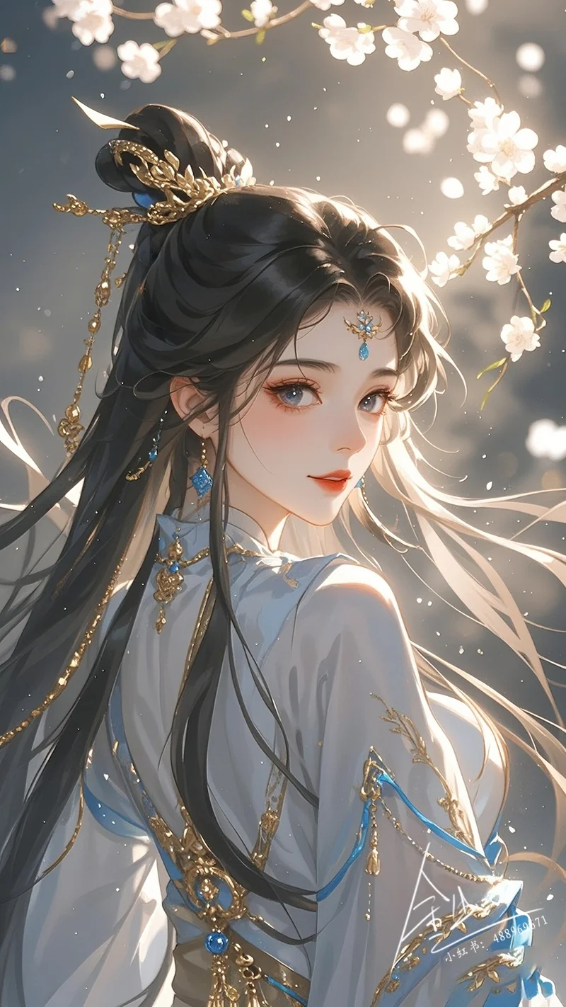 秋水为神玉为骨，蓝金绘华裳🎐