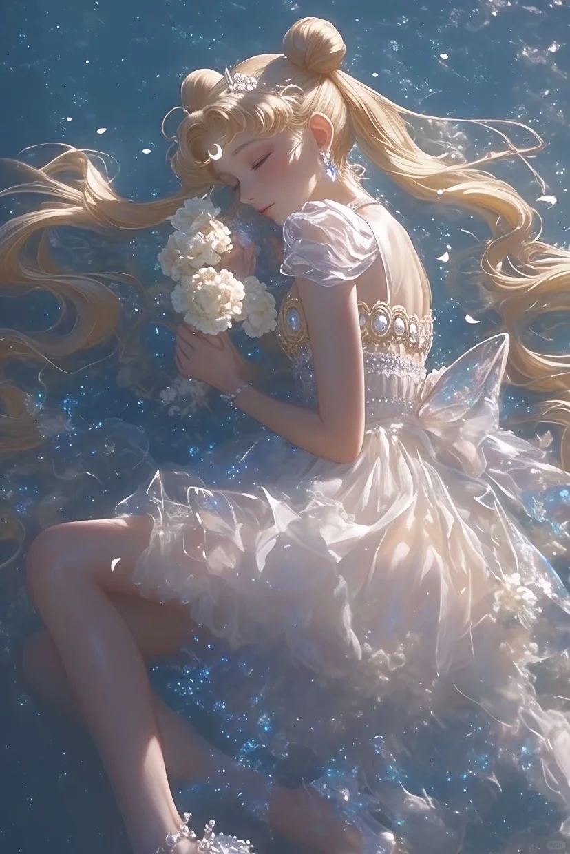 美少女战士水冰月海蓝色系壁纸