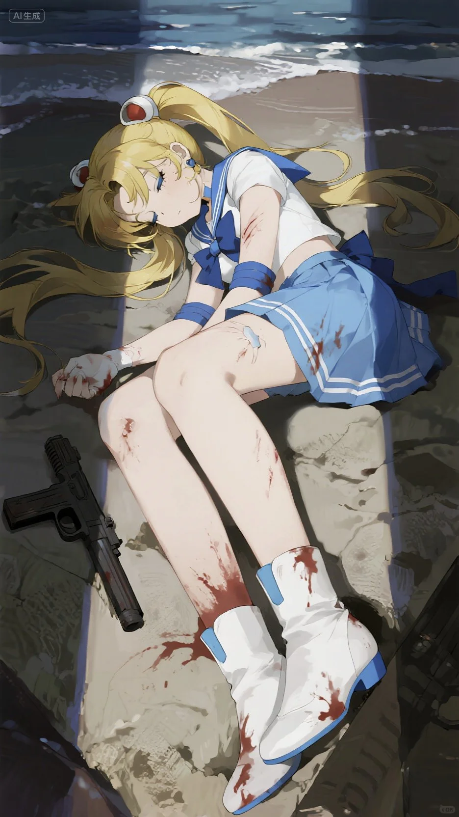 月野兔战败