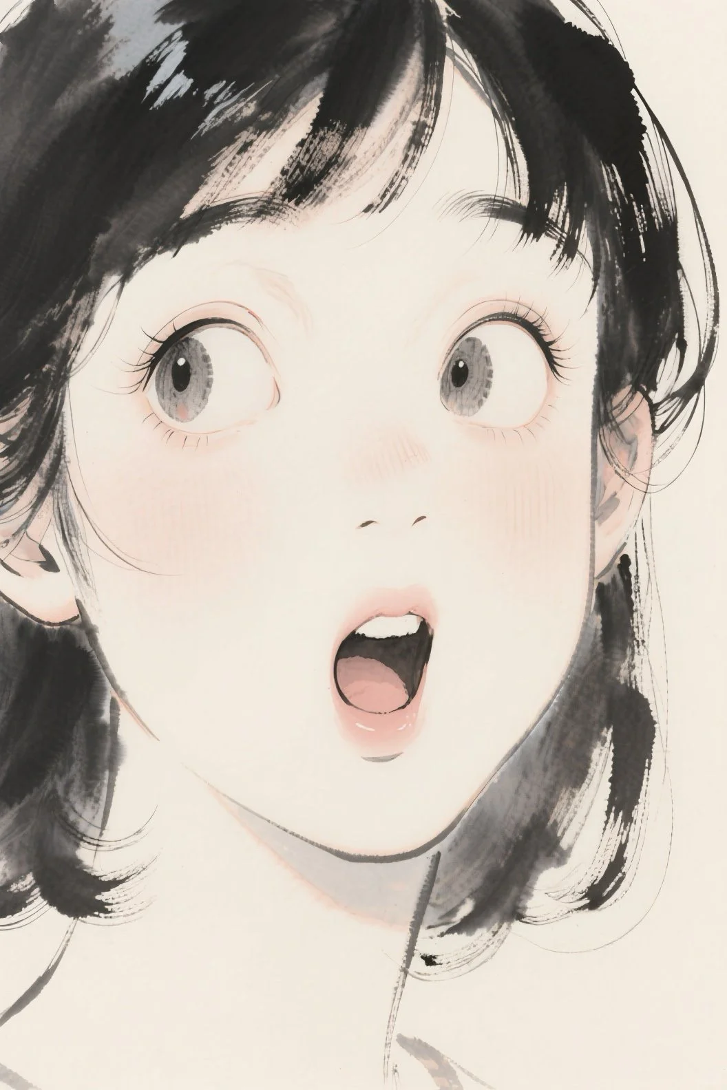 水墨美人，一画一人生！
