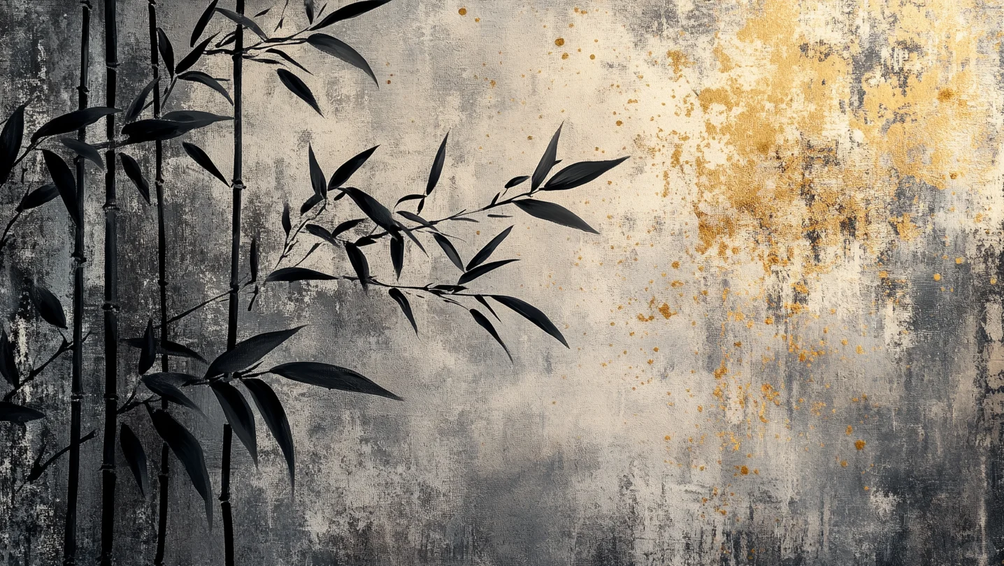 WORKS【191】高清素材 墨竹（16:9）