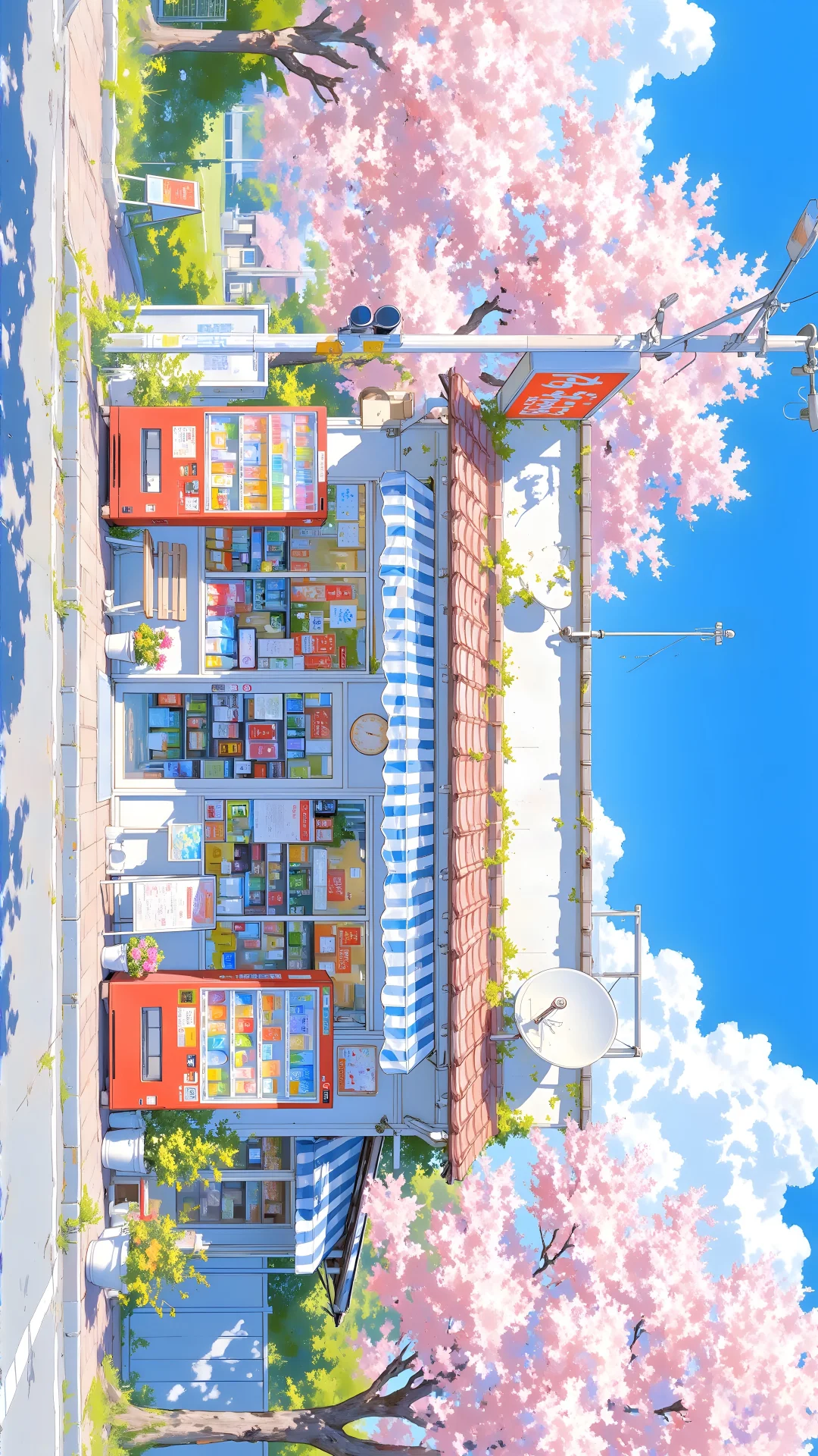 电脑壁纸 18 粉色的樱花，梦幻般的风景