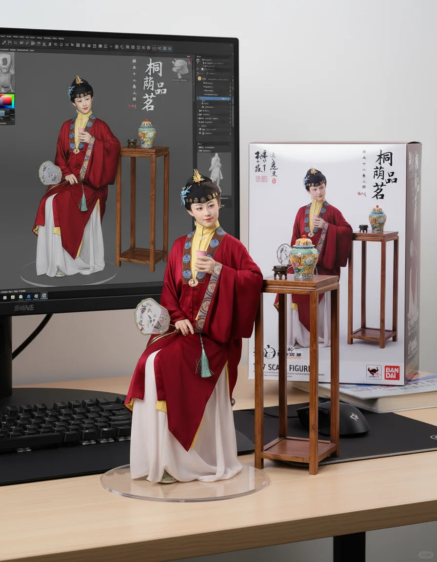 《雍正十二美人图》手办盲盒🥰全端了
