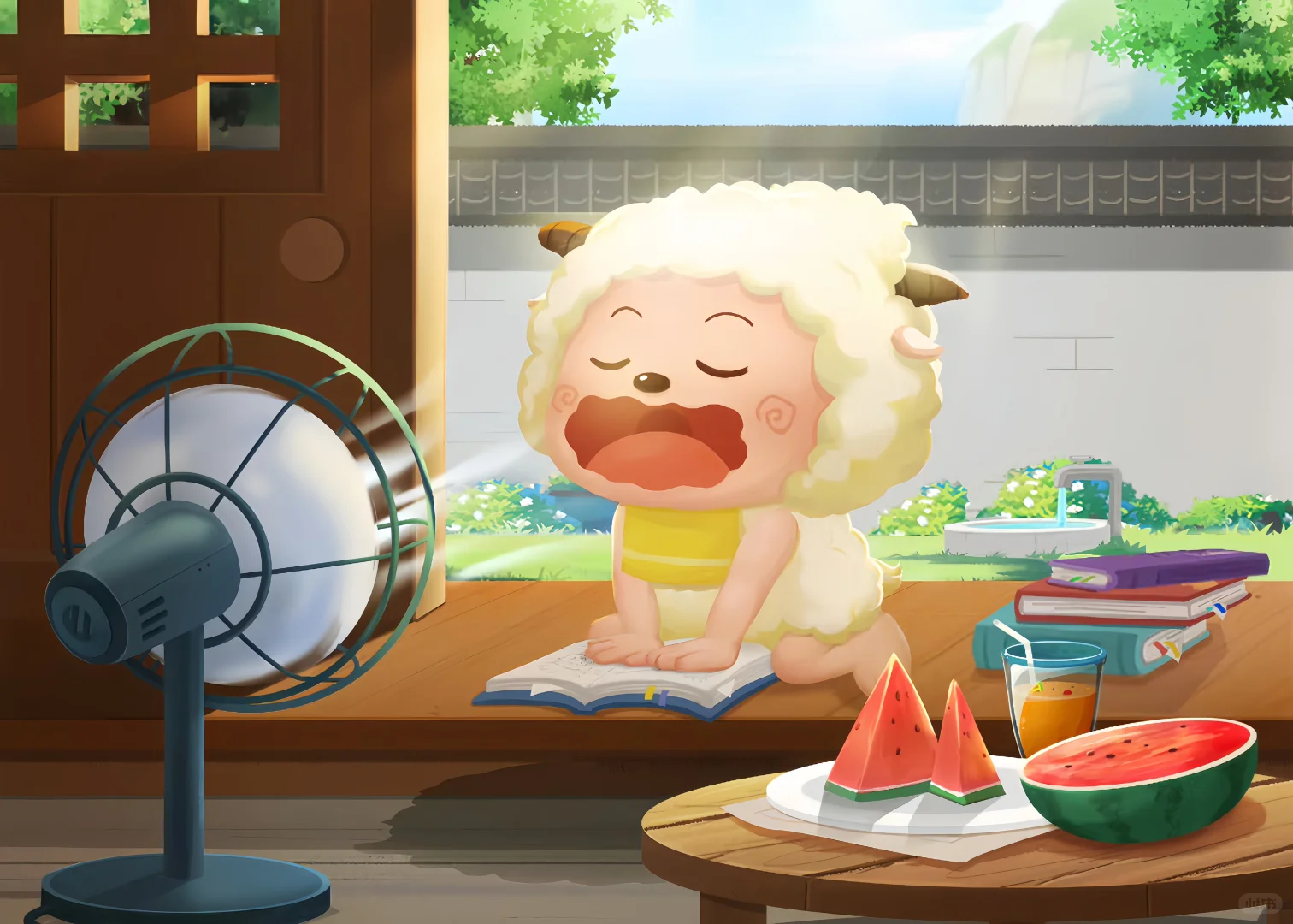 《喜羊羊与灰太狼》夏日壁纸🍉