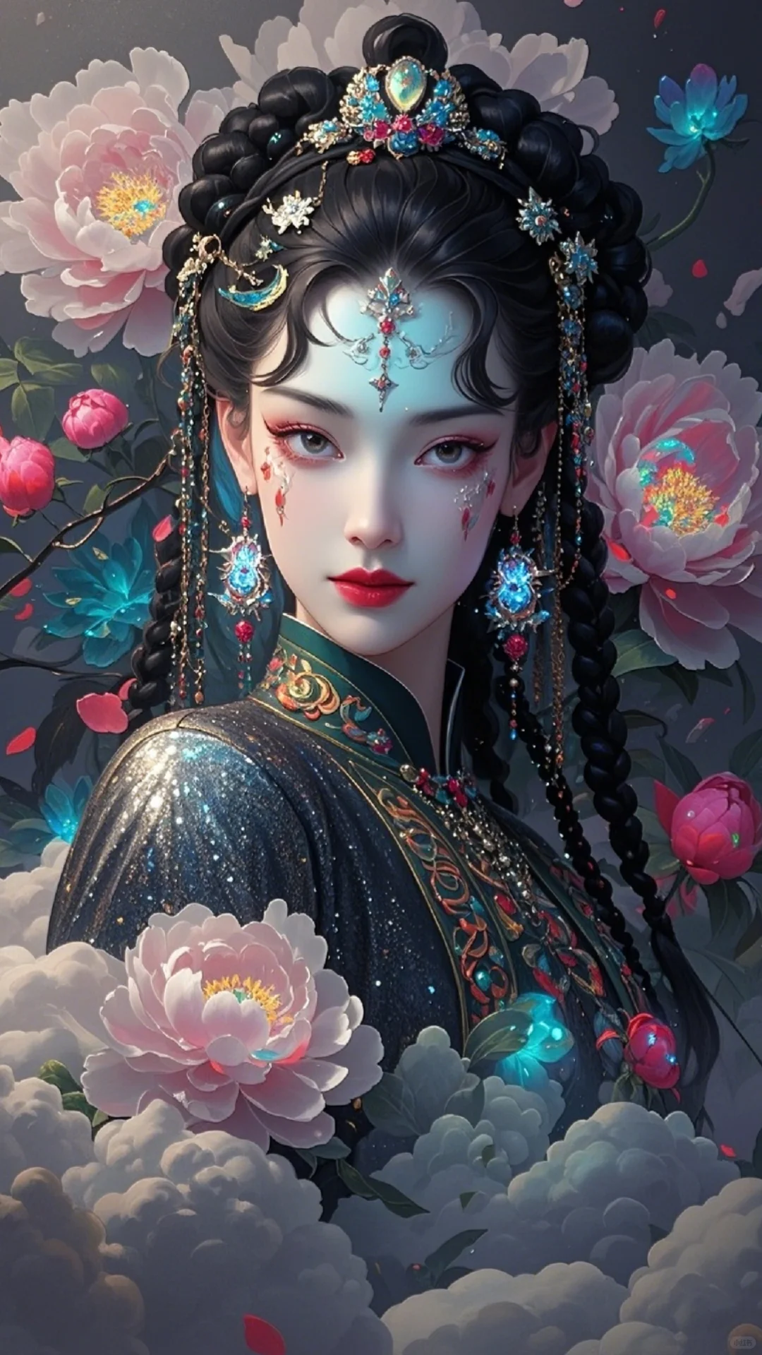 绝世美人，牡丹为神！