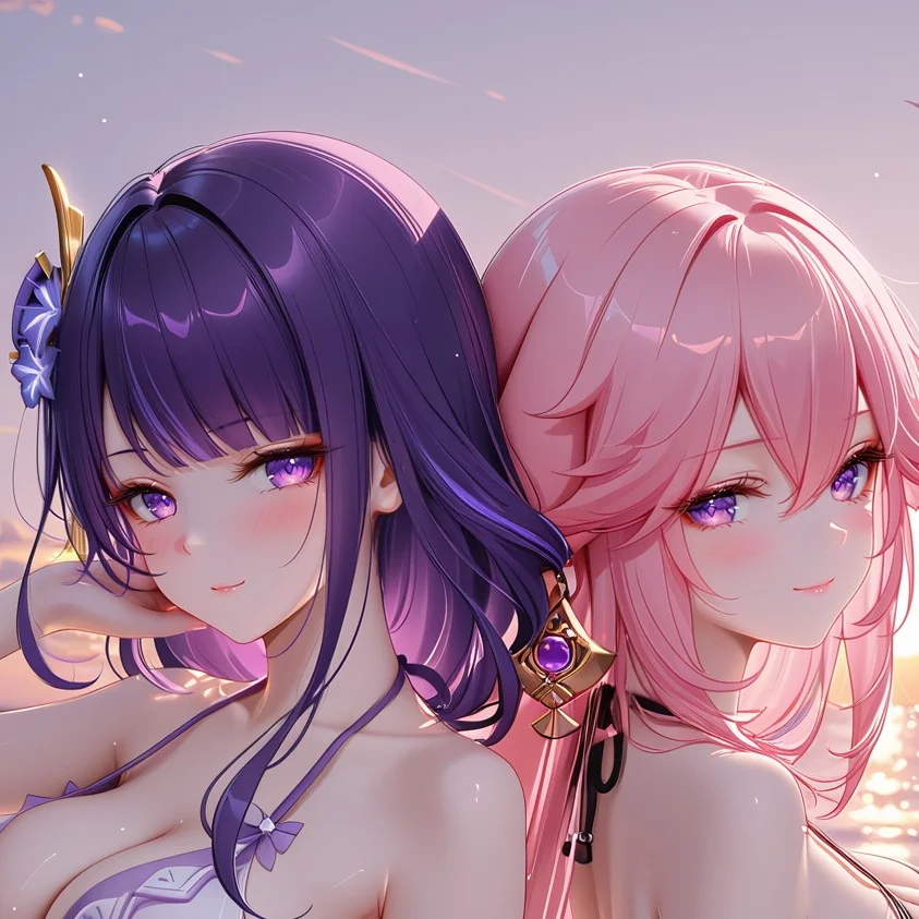 九月图包|神子和影的泳装回。