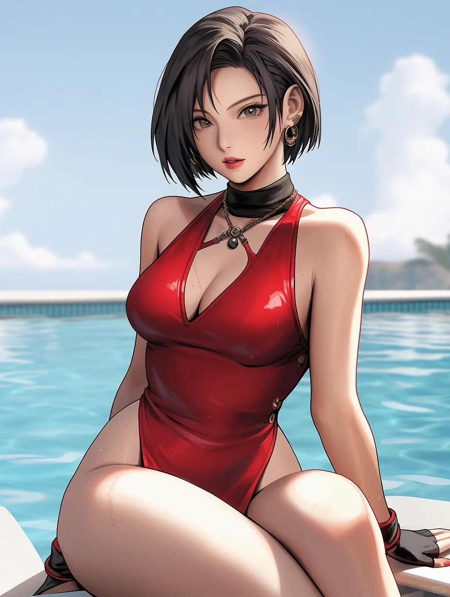 Midjourney｜泳装 艾达·王