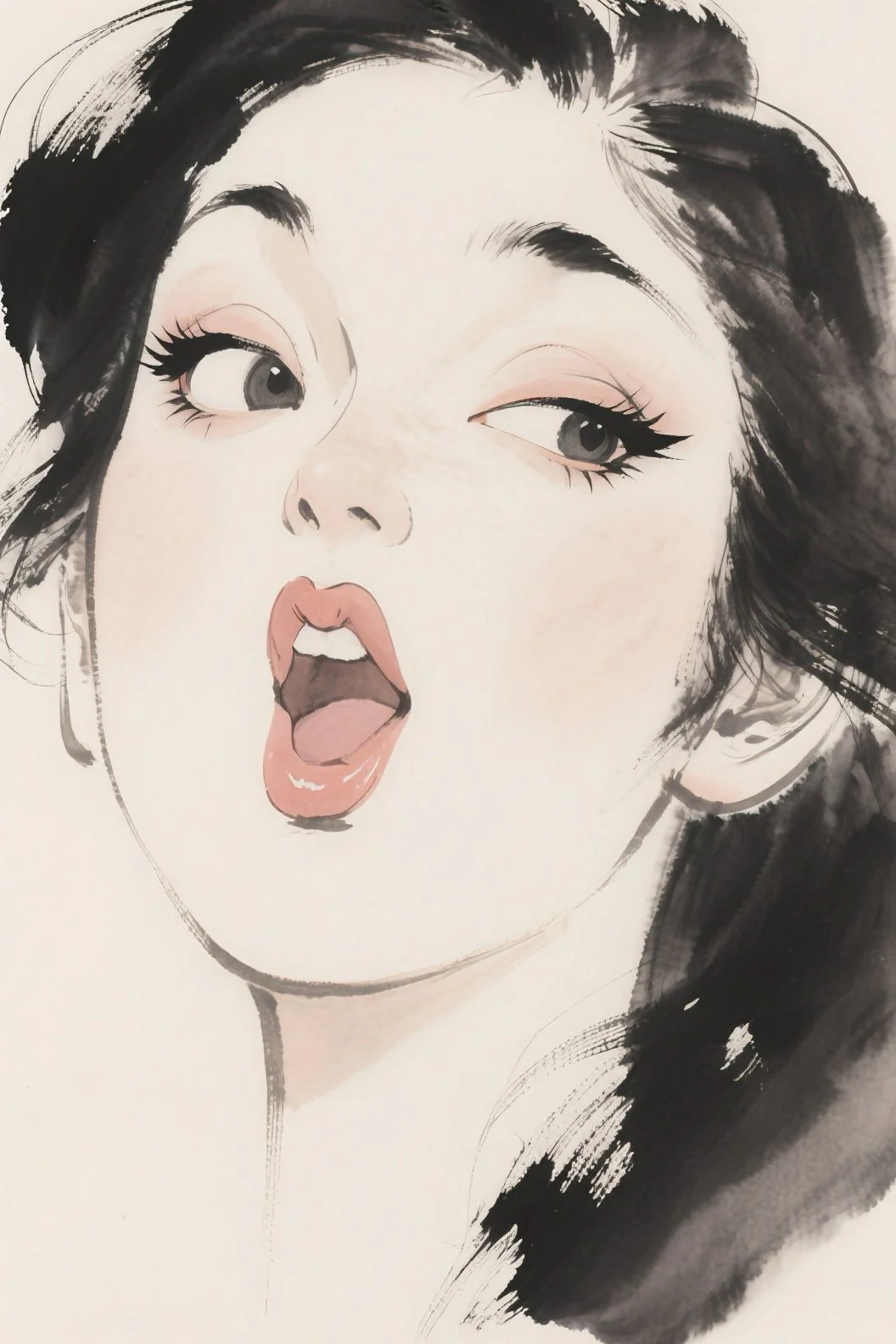 水墨美人，一画一人生！
