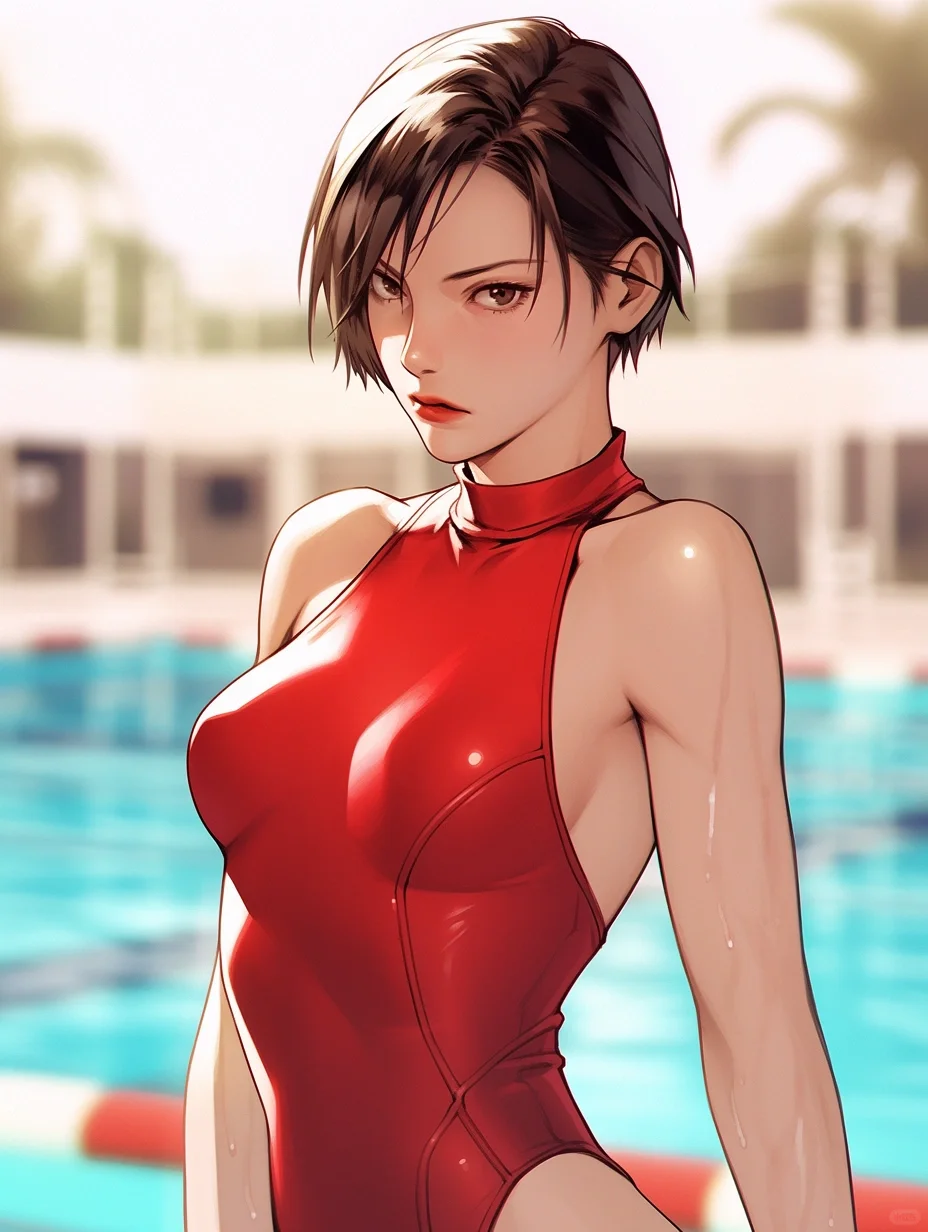 Midjourney｜泳装 艾达·王