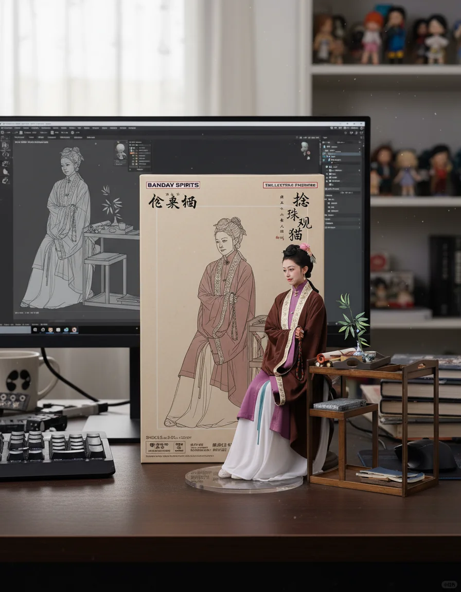 《雍正十二美人图》手办盲盒🥰全端了