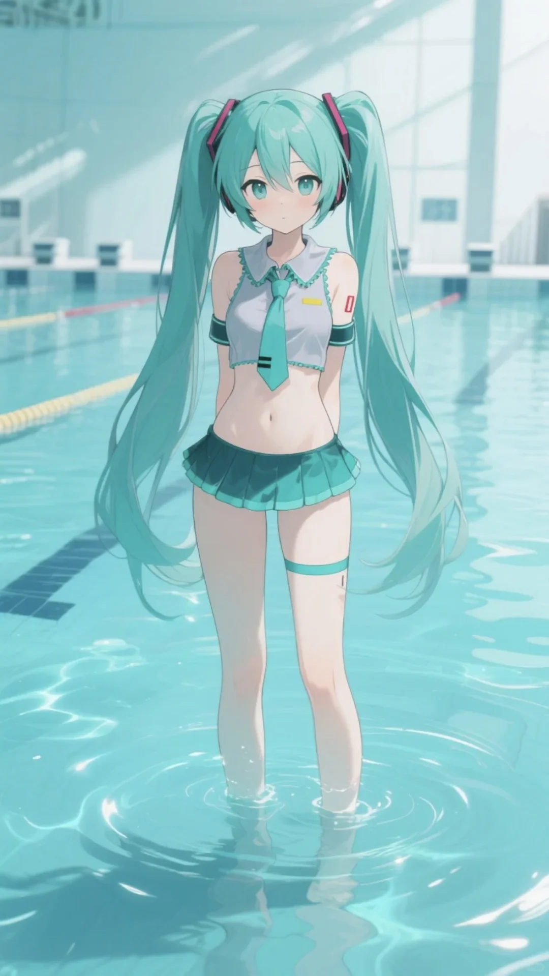 泳池初音