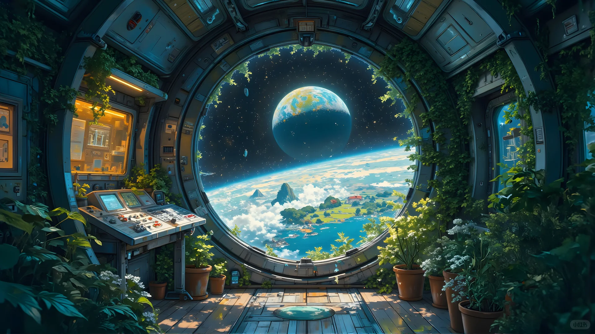 电脑壁纸 06 从太空看地球，治愈系风景