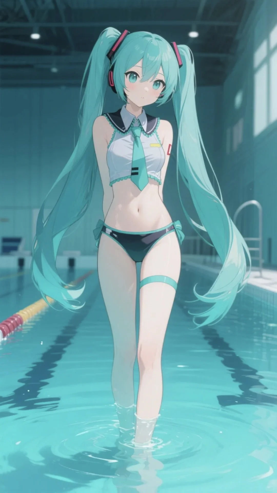 泳池初音