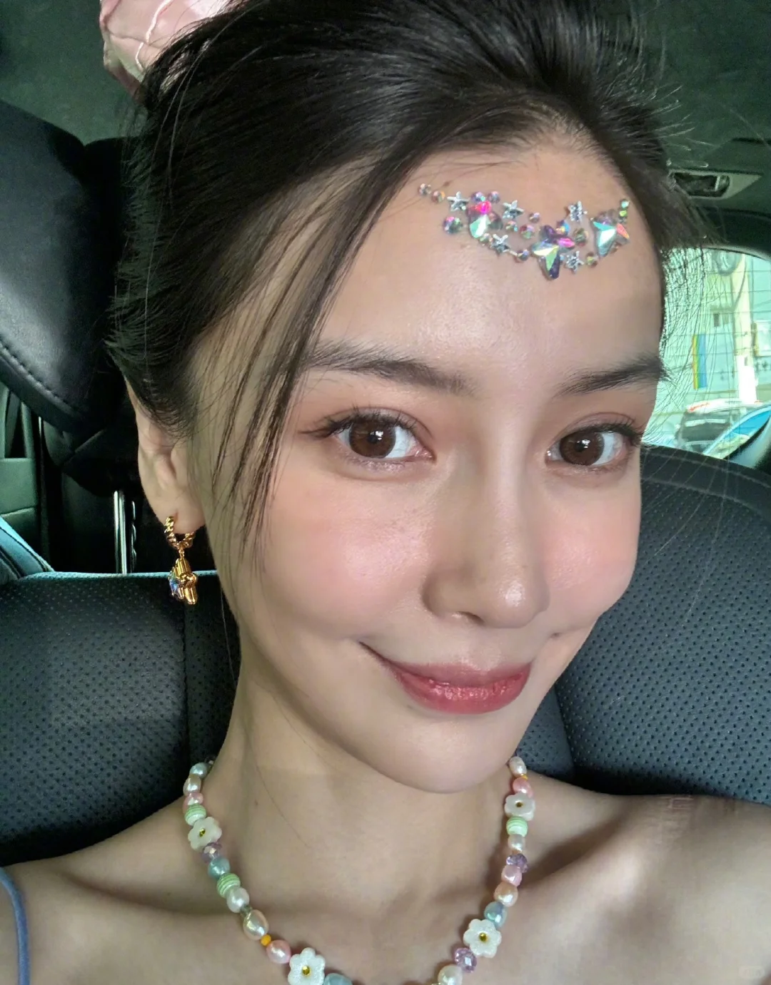 刚刚！Angelababy发了无美颜自拍！