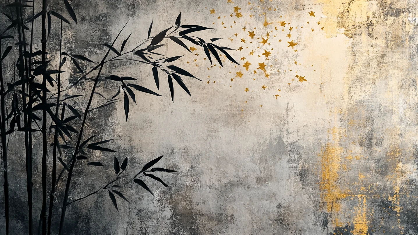 WORKS【191】高清素材 墨竹（16:9）