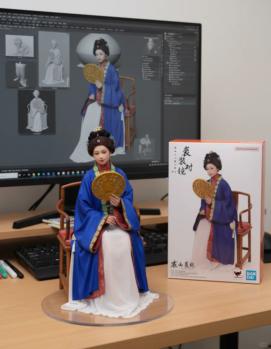 《雍正十二美人图》手办盲盒🥰全端了