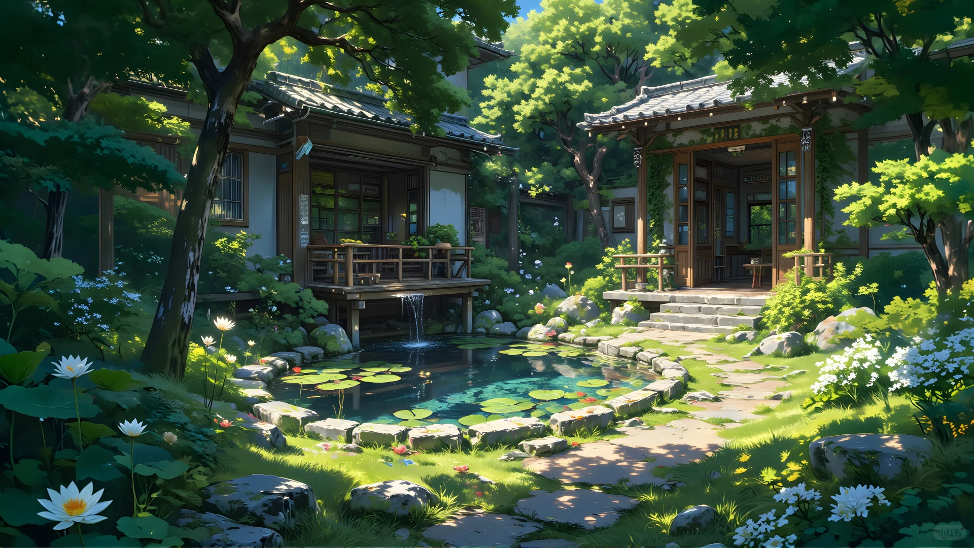 电脑壁纸 18 粉色的樱花，梦幻般的风景