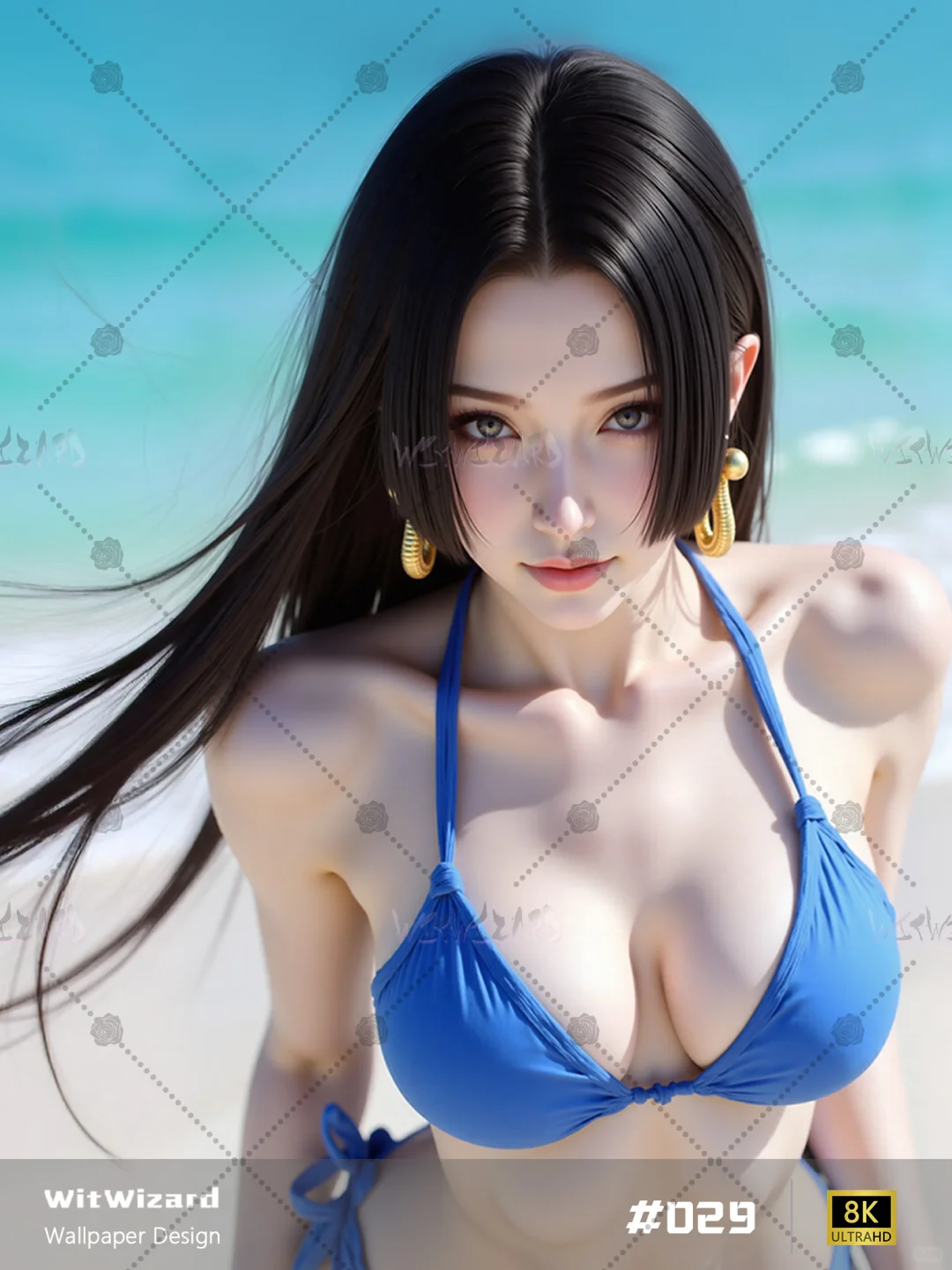 029 海滩蓝比基尼