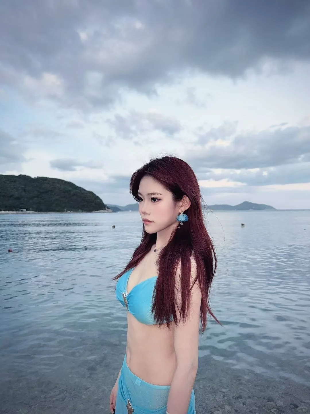 海岛泳衣真的太美啦！🌊我是蓝色精灵🧚‍♀️