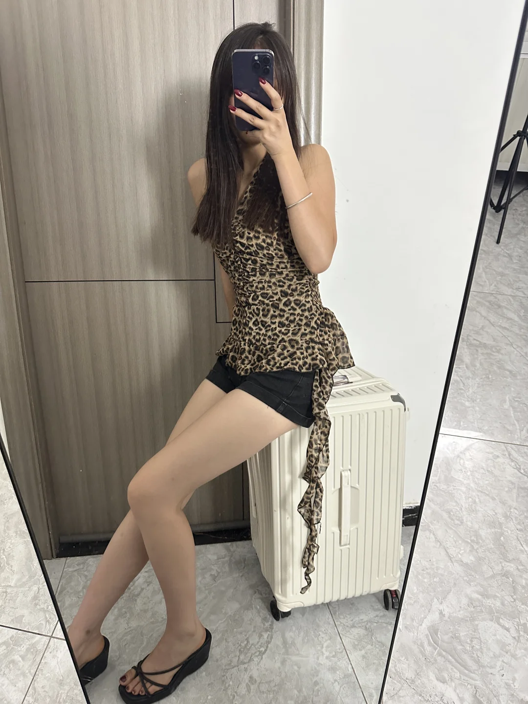 豹纹小上衣～