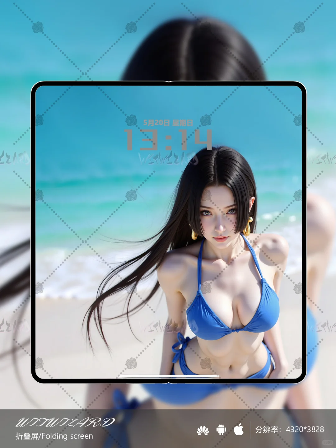 029 海滩蓝比基尼