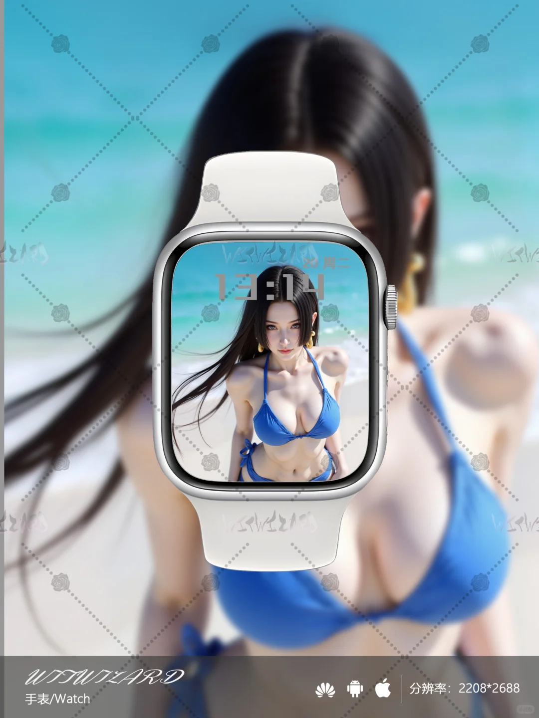 029 海滩蓝比基尼