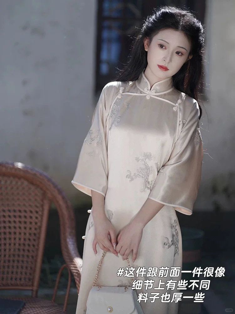 正当季的倒大袖旗袍合集（一）