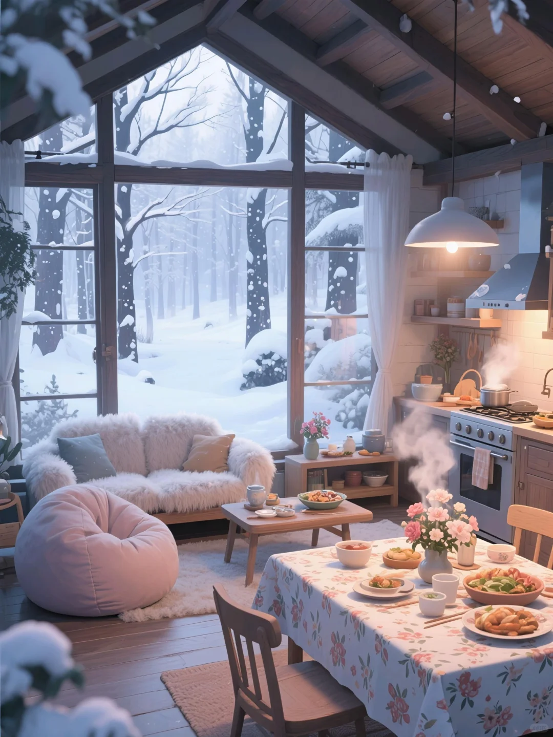暴雪来临，你会选择住进哪个房子～