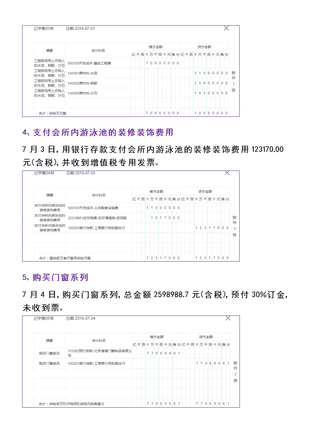 房地产账务处理