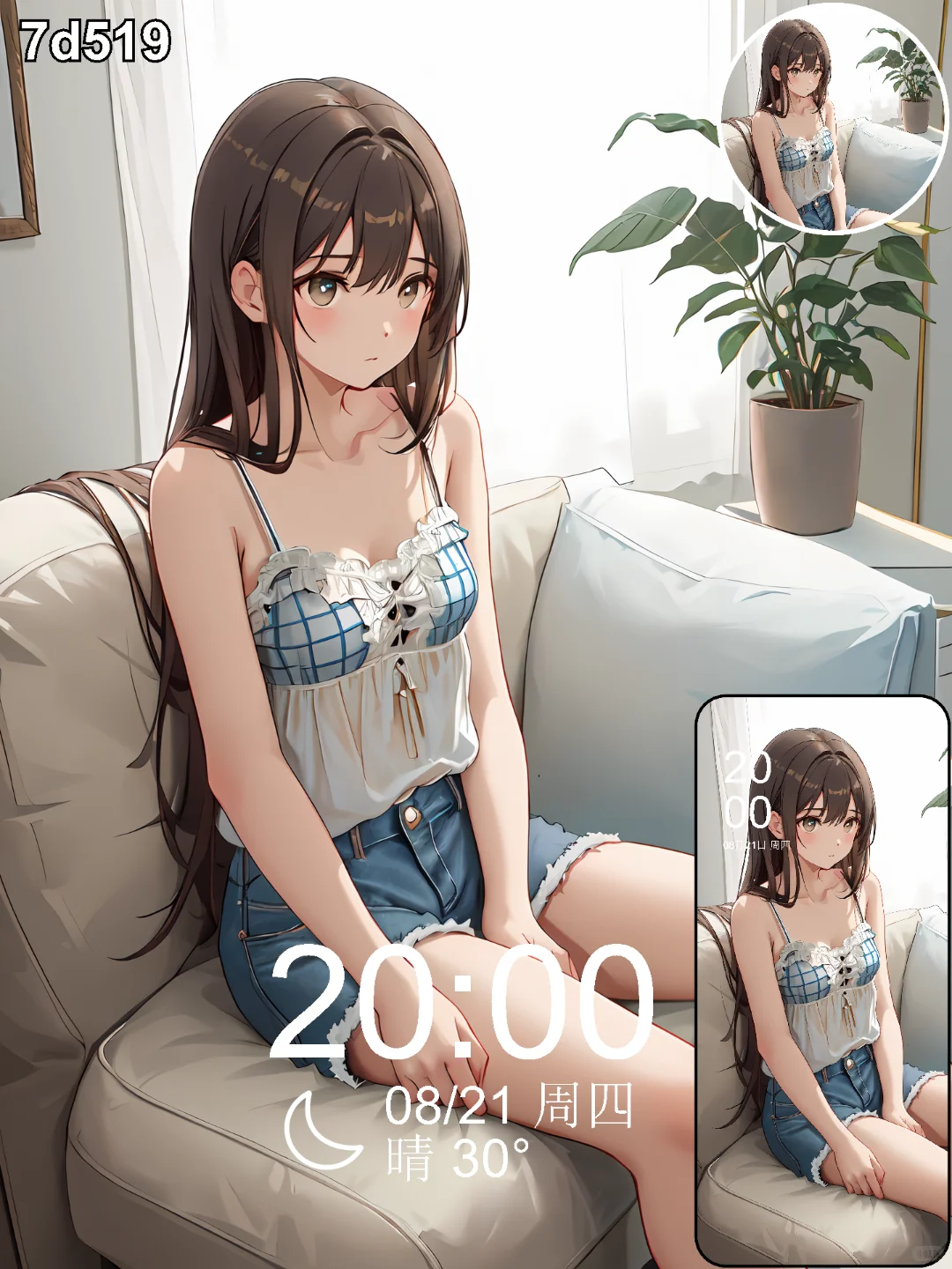 壁纸头像 | 竹林泳池粉少女 | 181