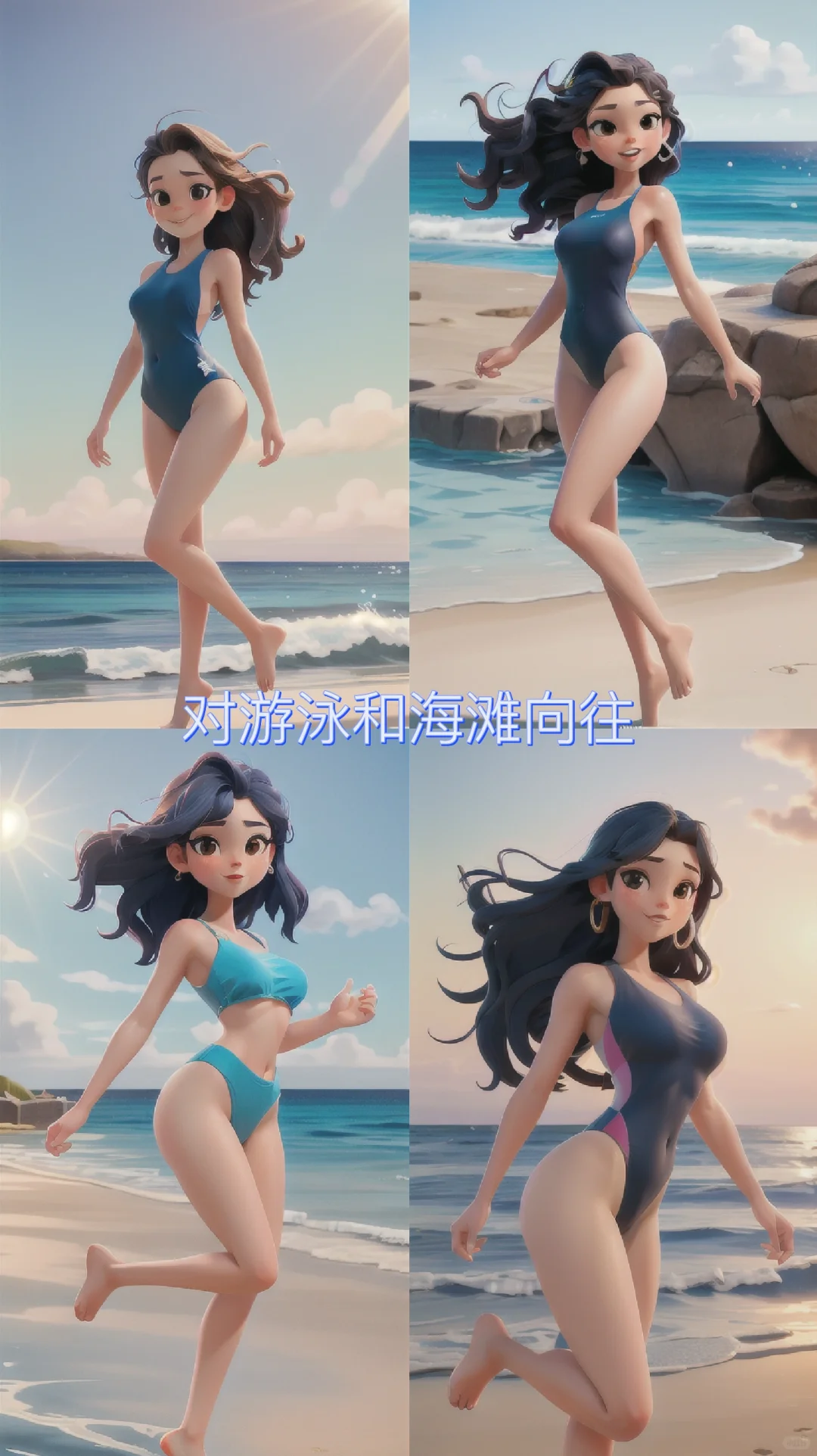 展现游泳的健康和快乐
